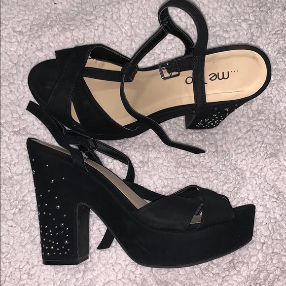 High heel shoes size 8.5 women US with gems ! - Picture 1 of 1